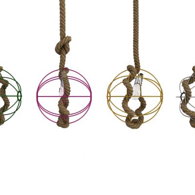 现代麻绳装饰灯