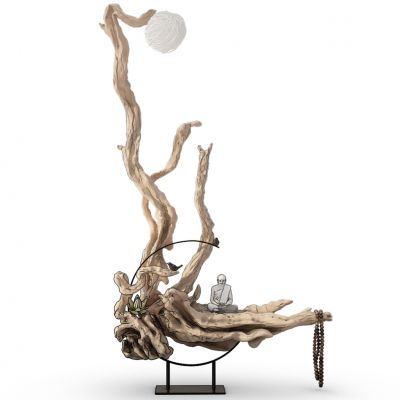 根雕佛佛珠摆件