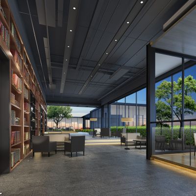 新中式图书阅览室