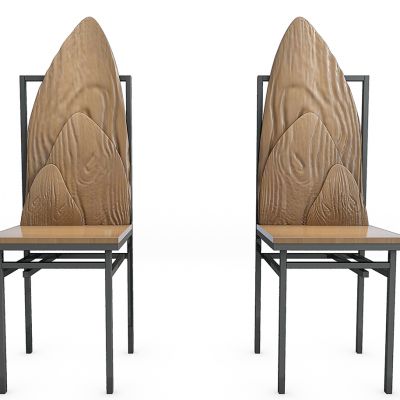 新中式桌椅边柜屏风组合