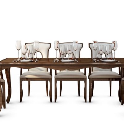 欧式餐桌椅组合