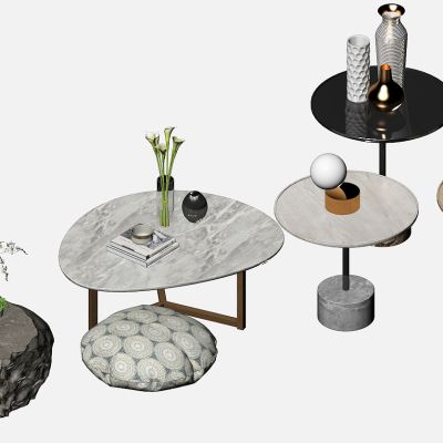 现代茶几摆件组合