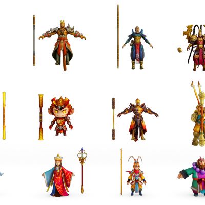 中式孙悟空游戏人物