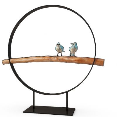 干枝小鸟摆件