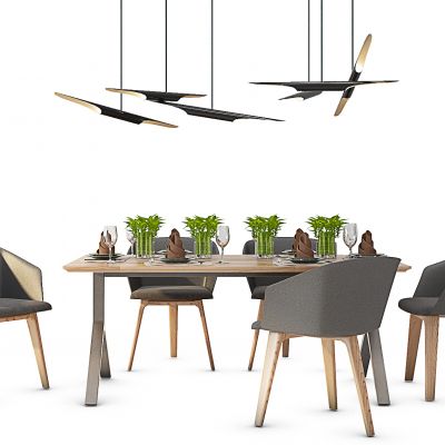 北欧简约餐桌椅组合