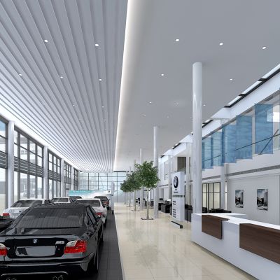 宝马汽车展厅3D模型