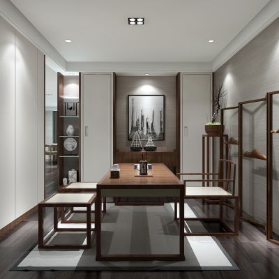 新中式茶室书房