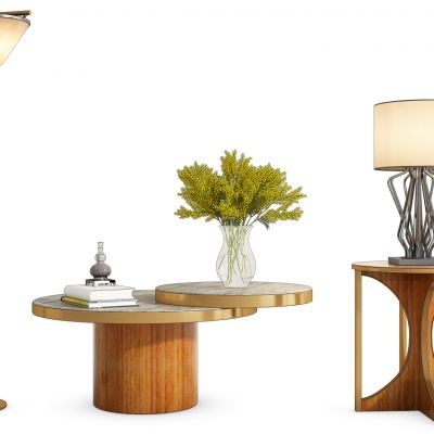 新中式茶几摆件组合