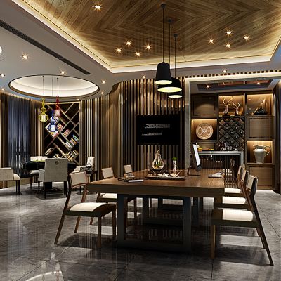 中式书房、棋牌室