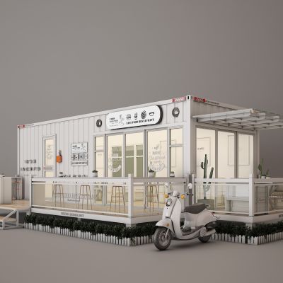 工业风快餐店 咖啡馆 奶茶店