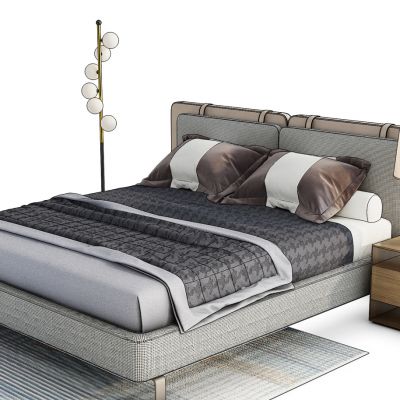 现代床组合