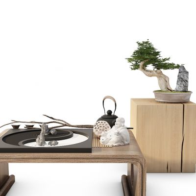 佛像盆景太极茶壶摆件