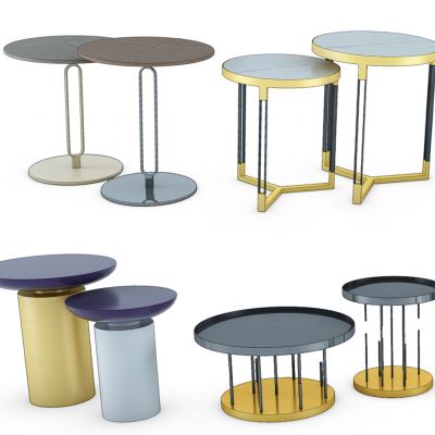 现代金属茶几组合