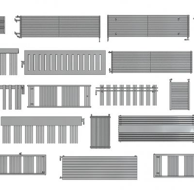 现代暖气暖气片组合