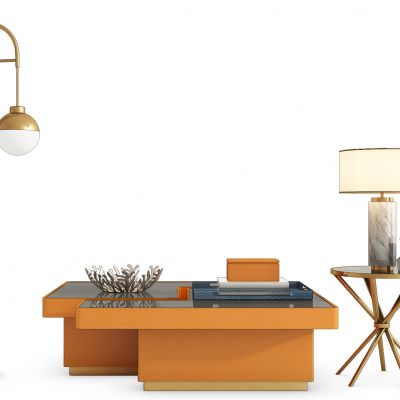 现代饰品茶几圆几