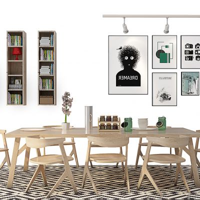 北欧简约餐桌椅组合