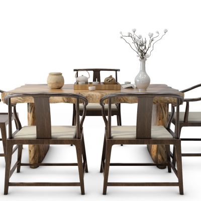 中式餐桌椅圈椅