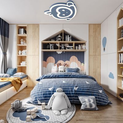 现代儿童卧室