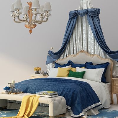 欧式床布蔓床幔