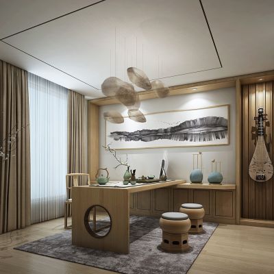 新中式茶室书房