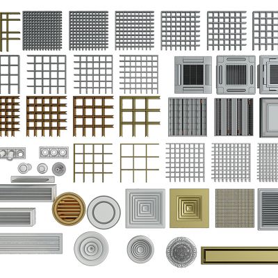 空调格栅灯出风口风机烟感器