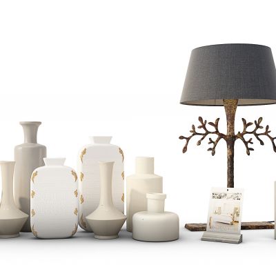 现代花瓶台灯陈设品摆件