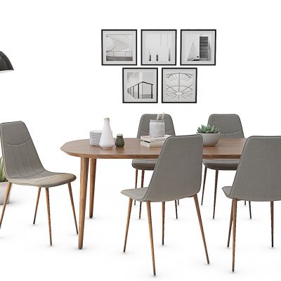 北欧简约餐桌椅组合