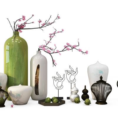 梅花插花摆件花瓶