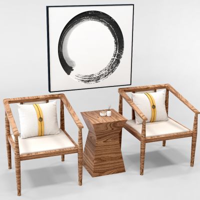 新中式椅子靠包