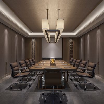 新中式会议室