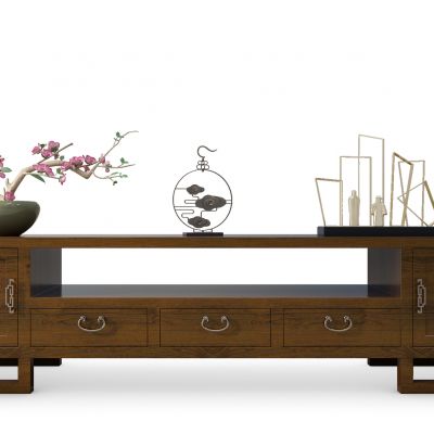 中式电视柜摆件