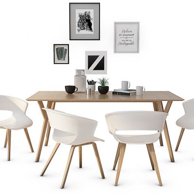 北欧简约餐桌椅组合