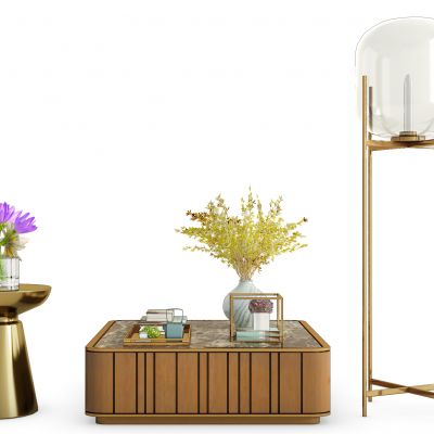 新中式茶几摆件组合