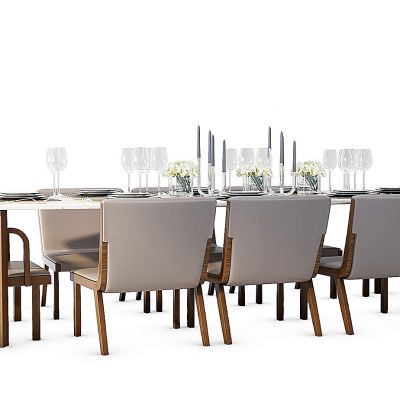 现代餐桌椅组合