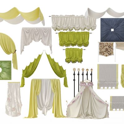 异型窗帘布蔓组合