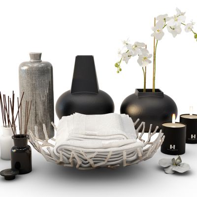 装饰品摆件花瓶毛巾