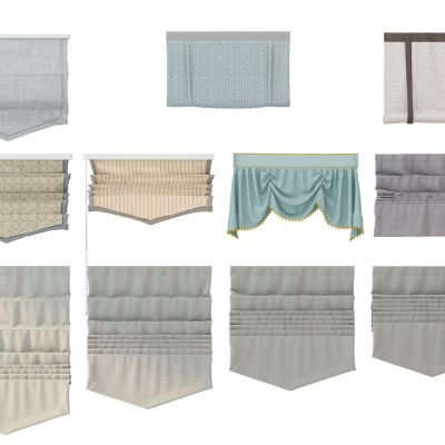 罗马卷帘布艺窗帘