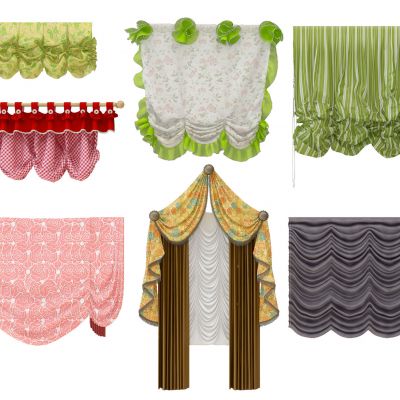 儿童房窗帘组合