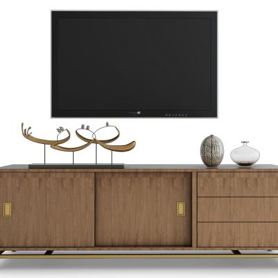 新中式电视柜组合