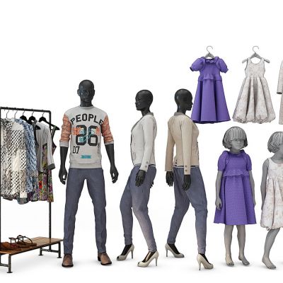 人物模特服饰组合