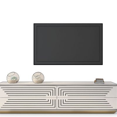 现代电视柜雕塑