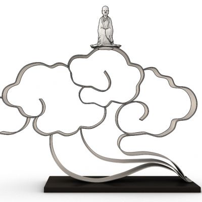 祥云云纹摆件铁艺