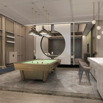 新中式台球室