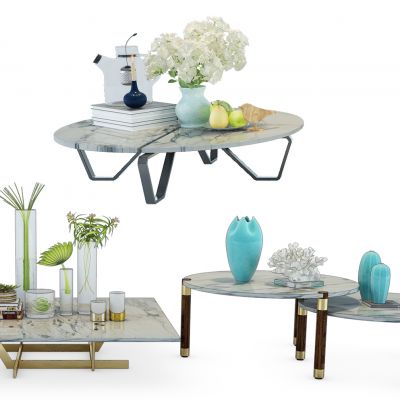 现代茶几摆件组合