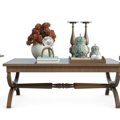 新中式茶几摆件组合