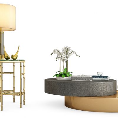 现代茶几圆几灯几