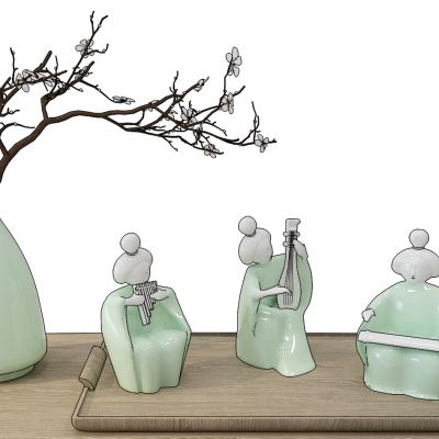 日式人物雕塑摆件