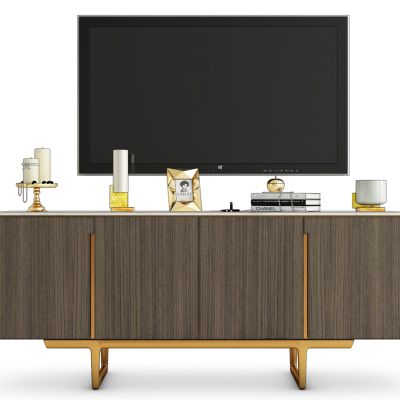 新中式电视柜组合