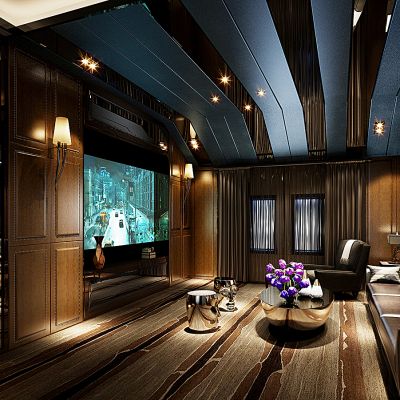 古典影音室人面鼓凳