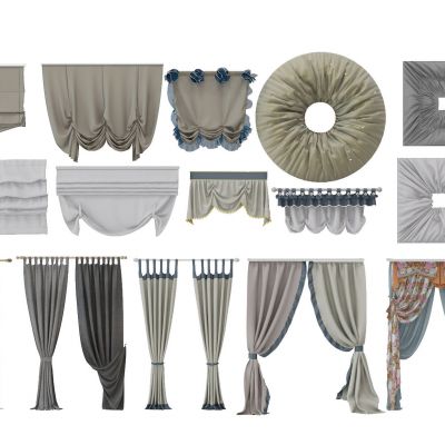 现代窗帘卷帘罗马帘